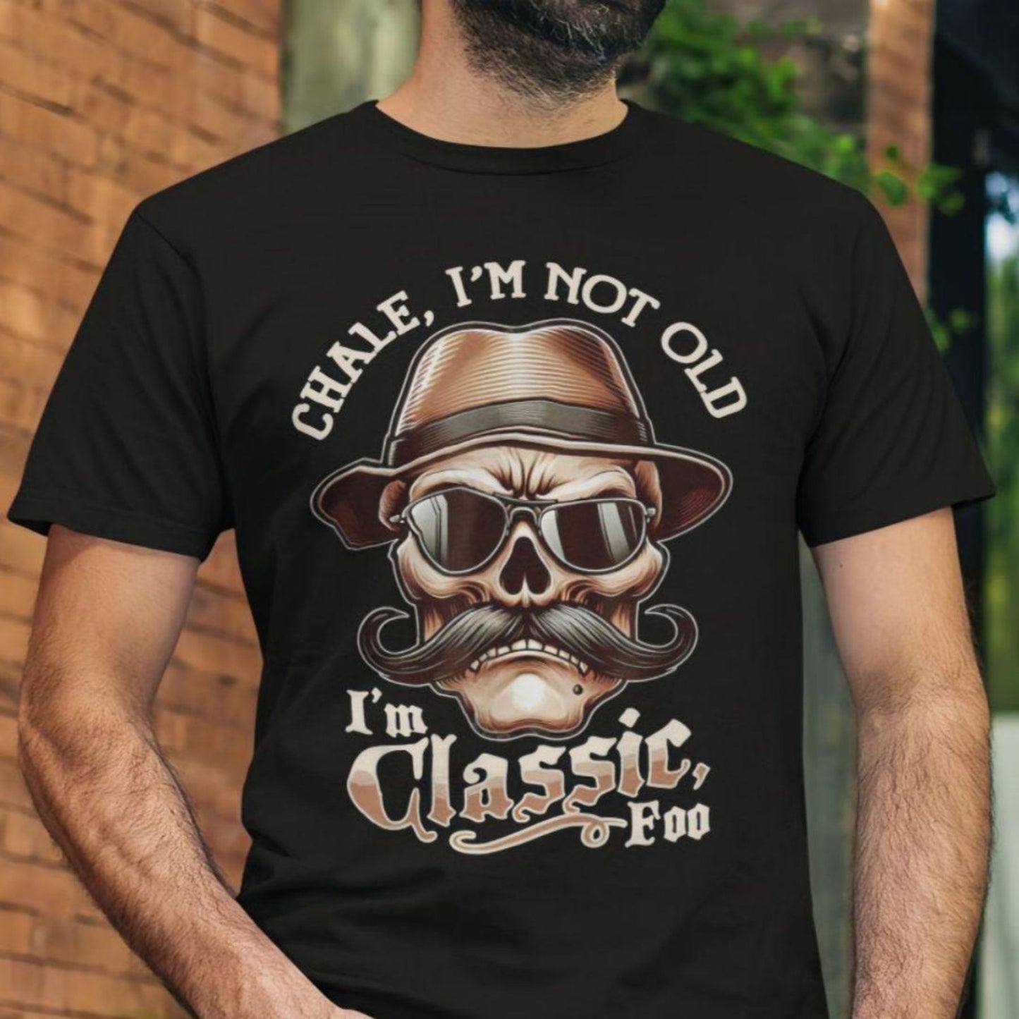 New 2025 Men's Printed T-Shirt - Black 100% Cotton Premium Tee, Durable Short-Sleeve Top