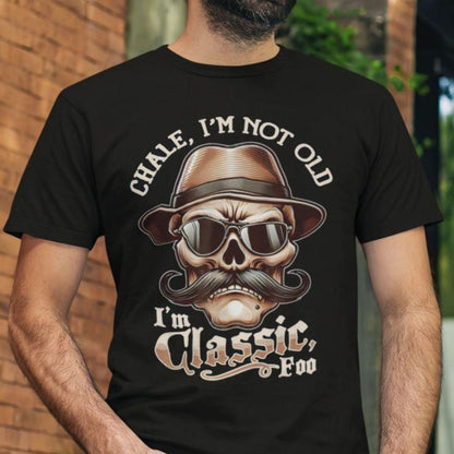 New 2025 Men's Printed T-Shirt - Black 100% Cotton Premium Tee, Durable Short-Sleeve Top