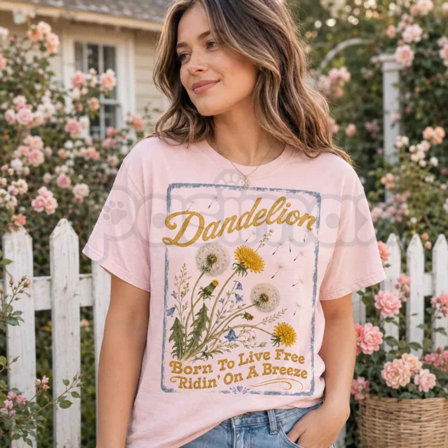 Comfort Colors Dandelion Country Music Graphic Tee
