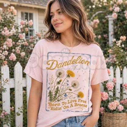 Comfort Colors Dandelion Country Music Graphic Tee
