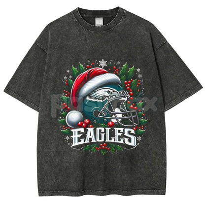 Fun Print Unisex Washed T-Shirt – Oversized Cotton Comfort Graphic Tee, Retro Streetwear