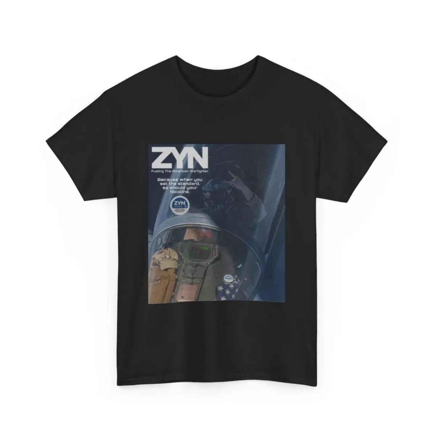 "Zyn Super Awesome Tee" - Heavy Weight Cotton T-Shirt, Funny Zyn Humor Apparel