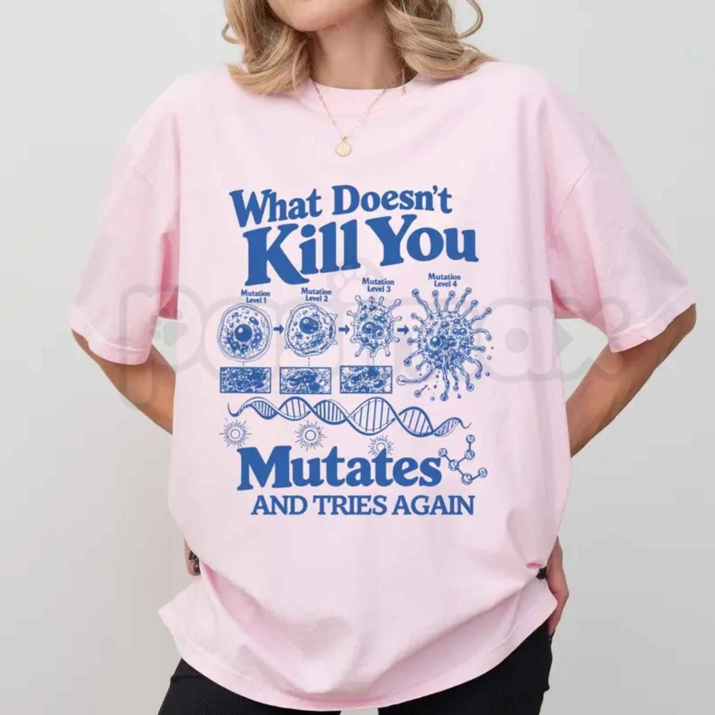 Comfort Colors® Science T-Shirt – Funny Bacteria & Virus Biology Teacher Graphic Tee, Retro STEM Educator Unisex Top