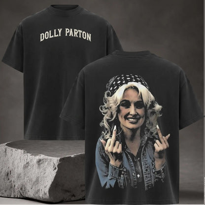 Vintage Dolly Parton Graphic Tee – 80s Country Music Queen Merch Unisex Cotton Tee