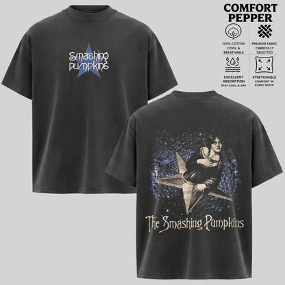 Comfort Colors® Smashing Pumpkins T-Shirt – Vintage Alternative Rock Band Graphic Tee, 90s Grunge Nostalgia Unisex Top