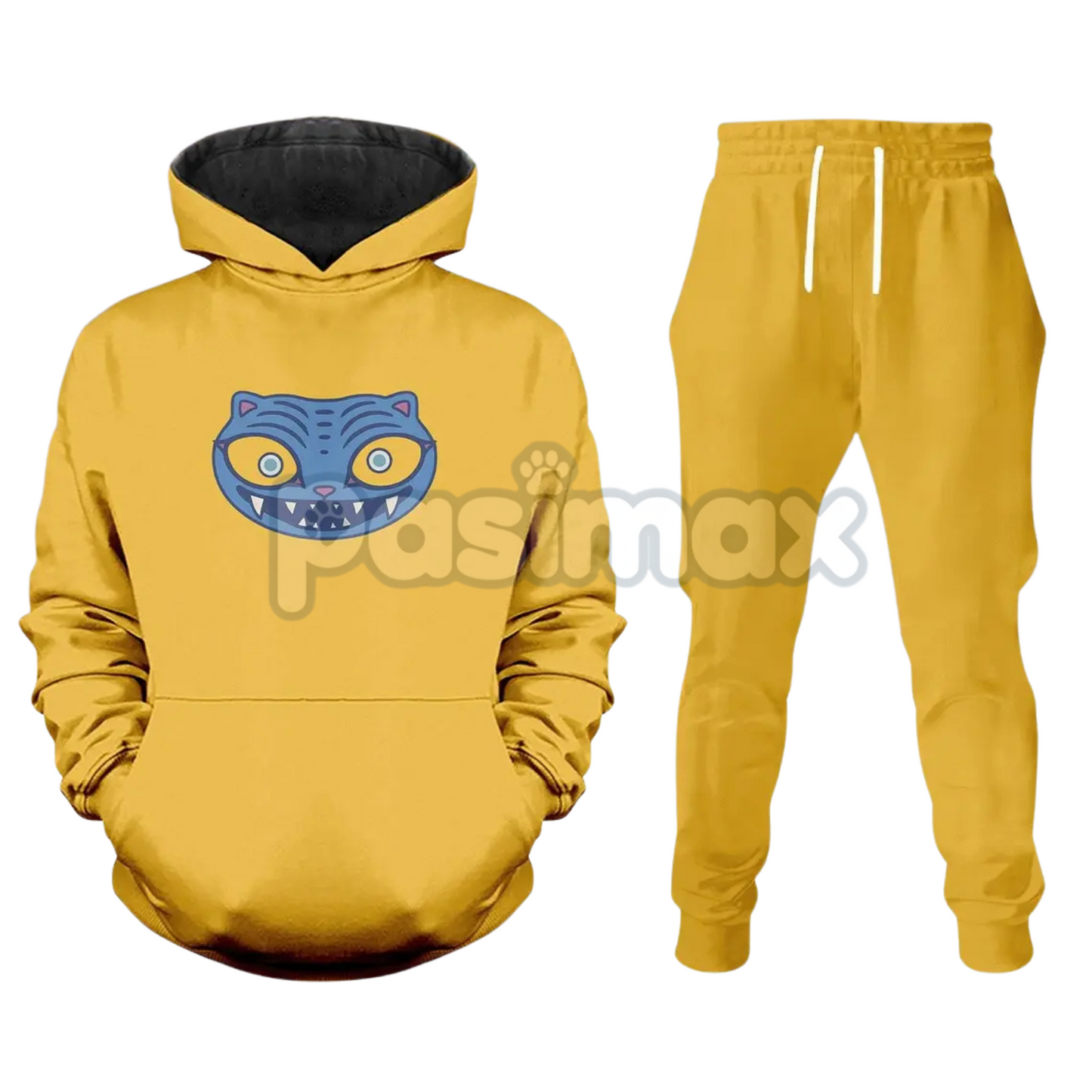 Derpy Tiger K-pop Demon Hunter Hoodie & Joggers Set – Huntrix Cosplay Outfits