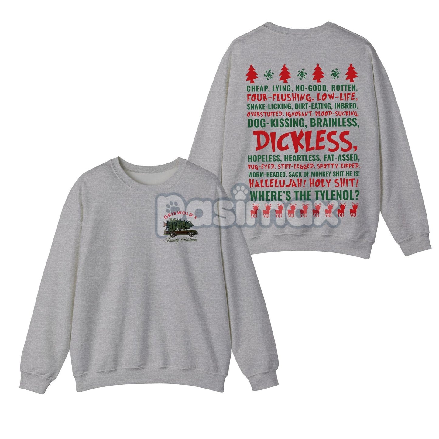 Dickless Griswold Christmas Sweatshirt – Funny National Lampoon's Movie Top