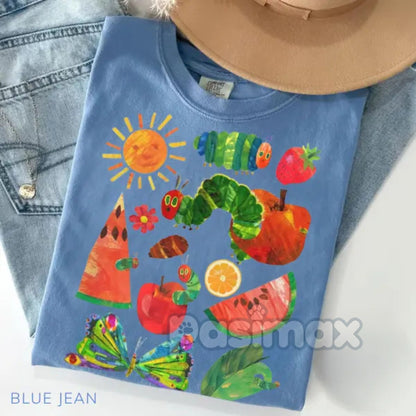 Hungry Caterpillar Teacher Shirt – Back To School Outfit, First Day of School Tee, Teacher Life Apparel, Gift for Educator