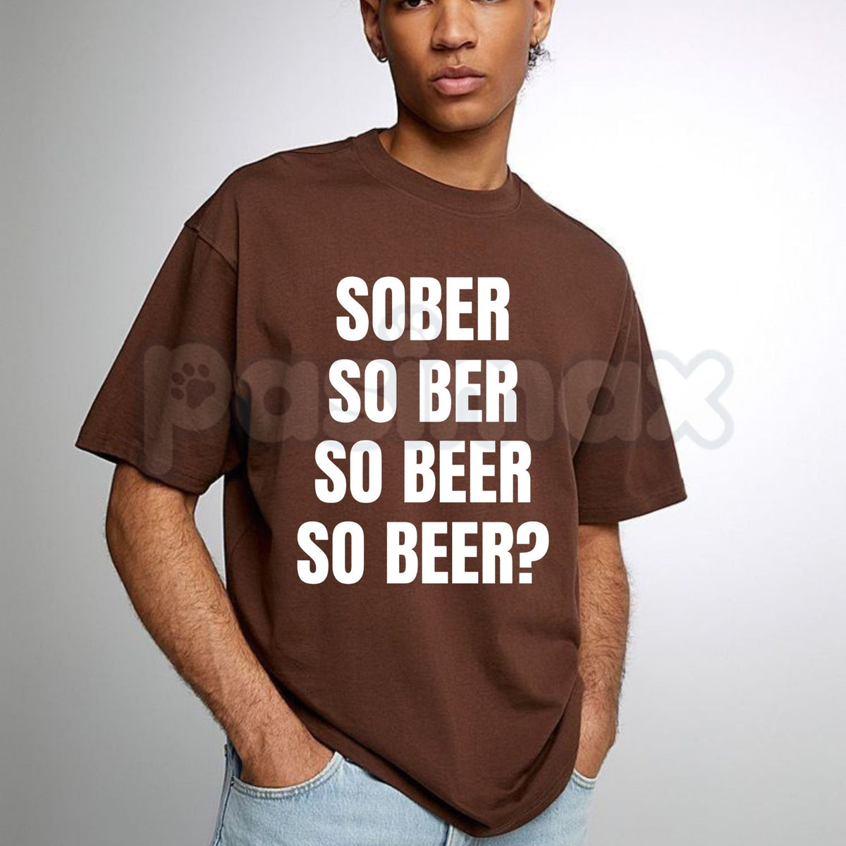 Sober So Ber So Beer Funny T-Shirt – Beer Humor & Bar Party Graphic Tee