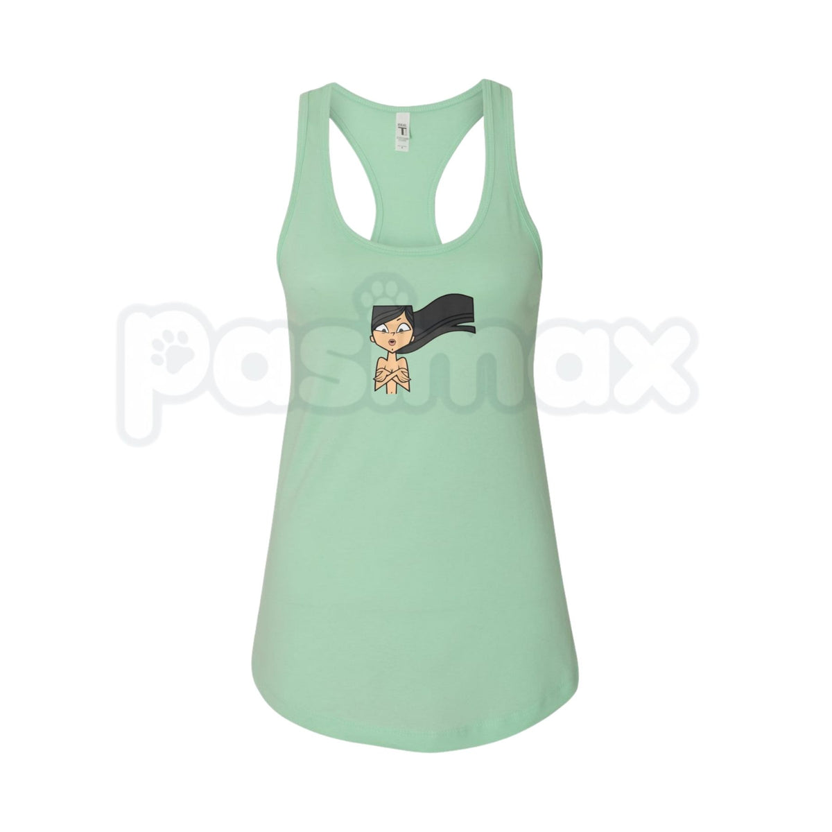 Total Drama Island Heather Lady's Racerback Tank – Premium Animated Reality TV Inspired Graphic Top for Women