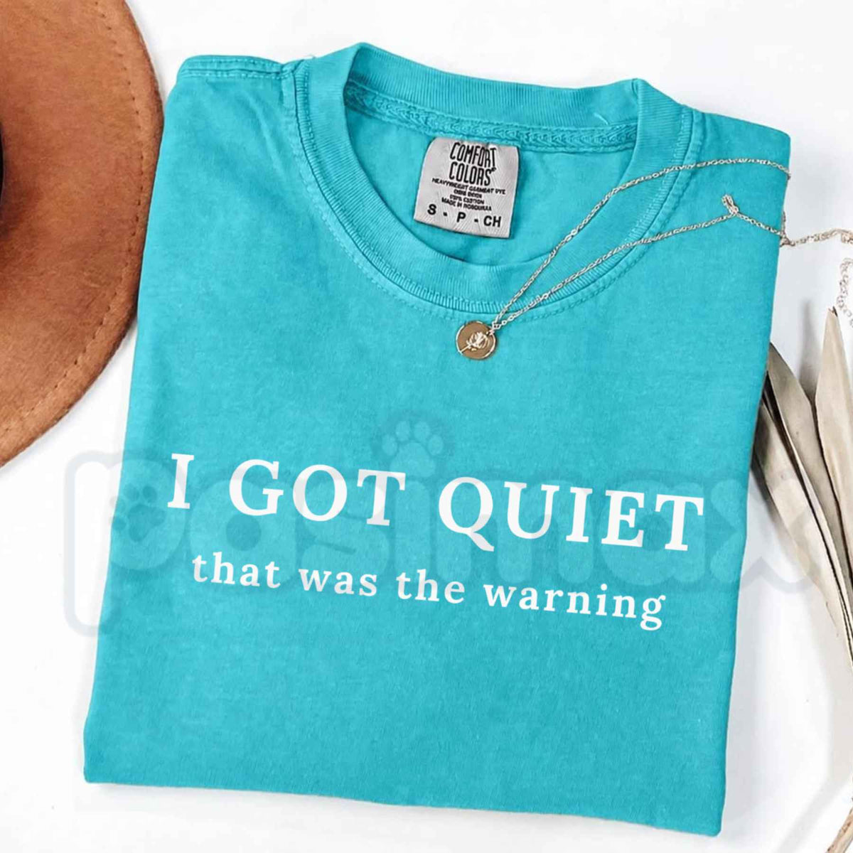 Comfort Colors® I Got Quiet That Was the Warning T-Shirt – Funny Sarcastic Introvert Graphic Tee, Attitude Humor Unisex Top & Gift
