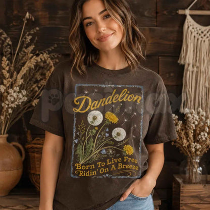 Comfort Colors Dandelion Country Music Graphic Tee