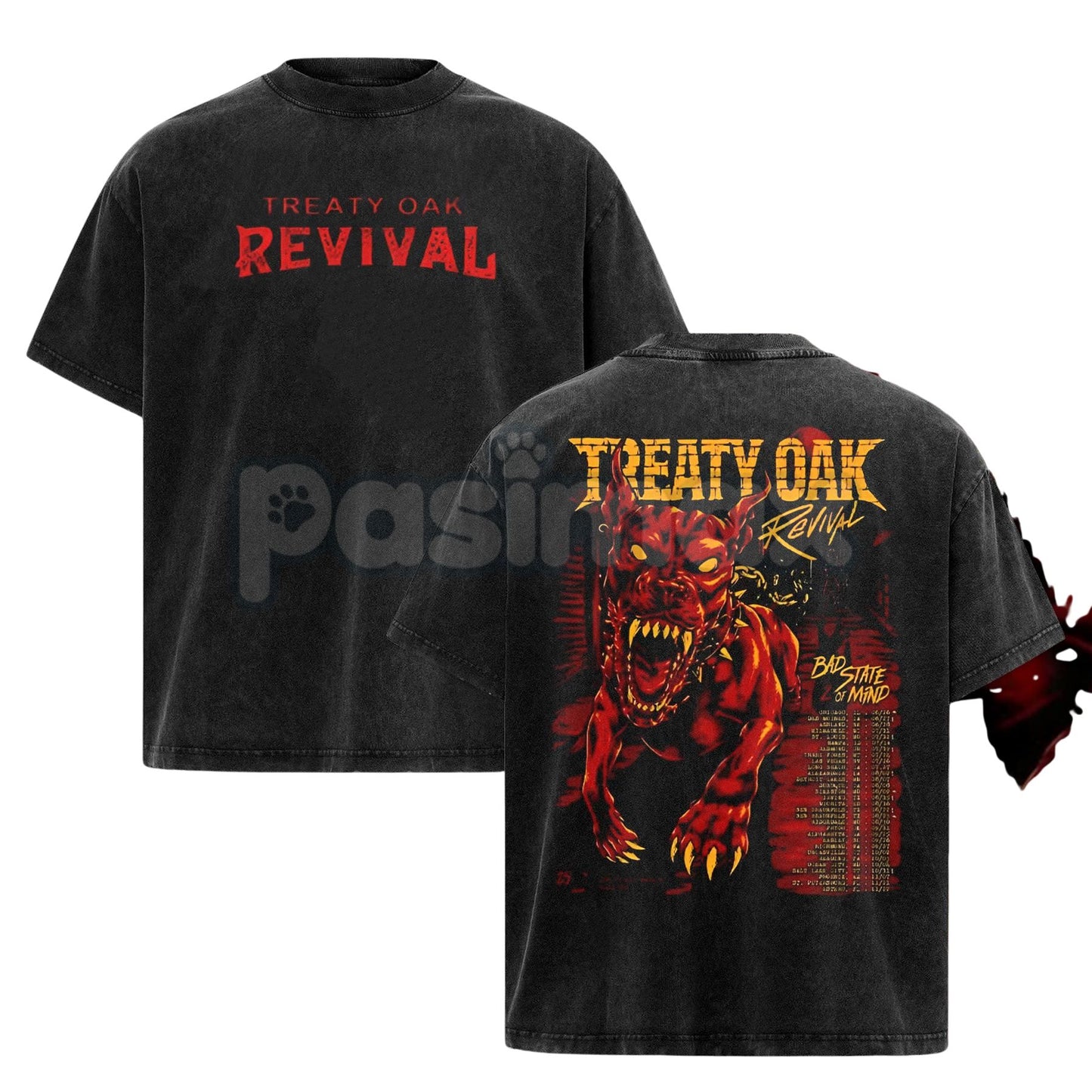 Retro Treaty Oak Revival T-Shirt – Vintage Rock Band Graphic Tee, Rock Music Lover Shirt
