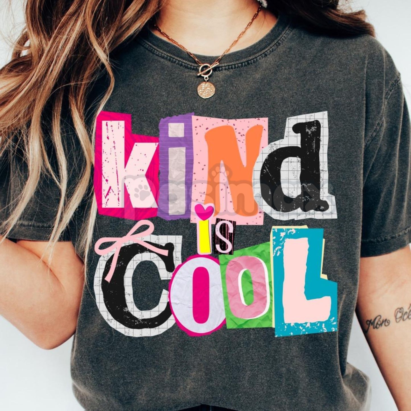 Comfort Colors® Christian Faith Y2K T-Shirt – Retro Positivity Collage, Trendy Coquette Aesthetic, Ransom Letter Typography Tee