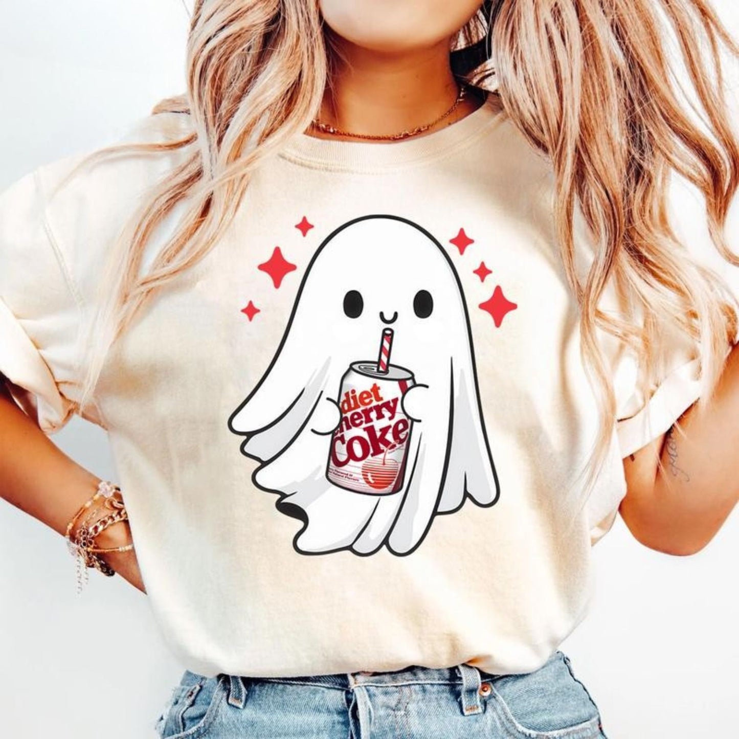 Funny Skeleton Ghost Halloween T-Shirt - Spooky Graphic Tee, Ghost Lover Gift, Unisex Soft Cotton Shirt