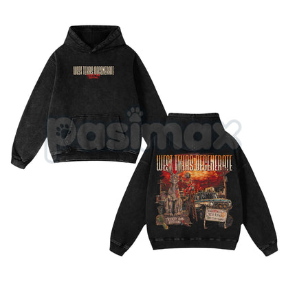 Treaty Oak Revival "West Texas Degenerate" Retro T-Shirt – Washed Heavy Cotton Band Tee