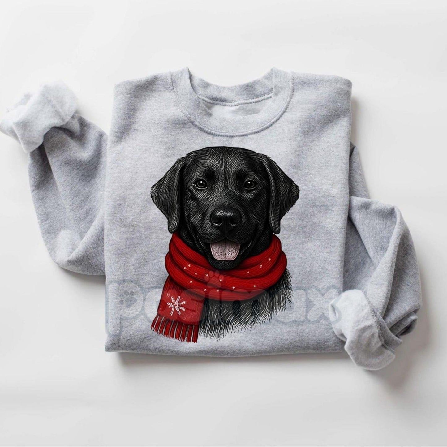 Santa Paws Christmas Dog Sweatshirt – Sport Grey Crewneck for Dog Lovers | Dog Mom Gift