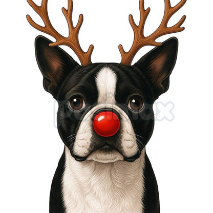 Christmas Reindeer Dog Sweatshirt – Festive Pet Graphic Holiday Apparel