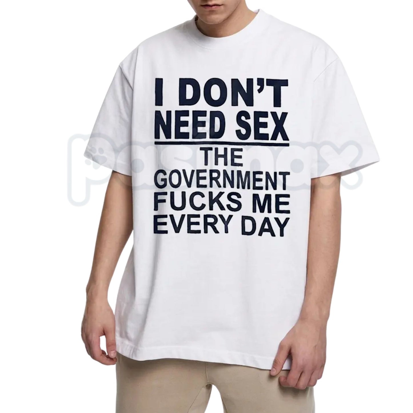 "Government Fk Me Every Day" Graphic T-Shirt – Bold Political Sarcastic Tee, Premium 100% Cotton Pro-Liberty Top, Soft Lived-In Heavyweight Anti-Bureaucracy Shirt, Made in USA