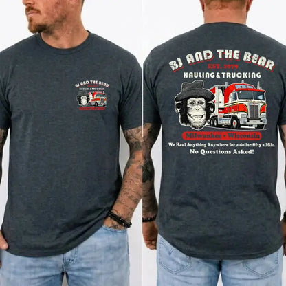 "BJ and the Bear Hauling Trucking Ltd" Vintage T-Shirt – Retro 70s TV Show Weathered Unisex Graphic Tee