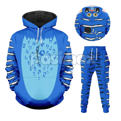 Derpy Tiger K-pop Demon Hunter Hoodie & Joggers Set – Huntrix Cosplay Outfits