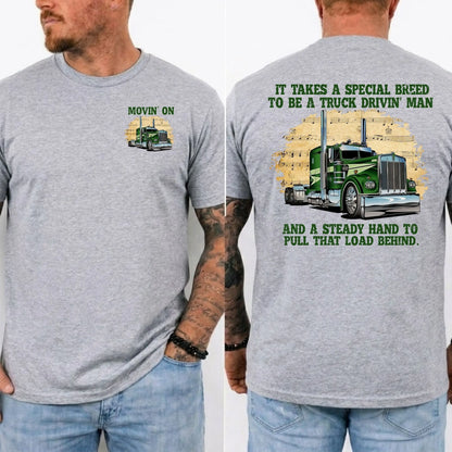 Movin' On Trucker Vintage T-Shirt – Retro 70s TV Show Big Rig Trucking Unisex Graphic Tee
