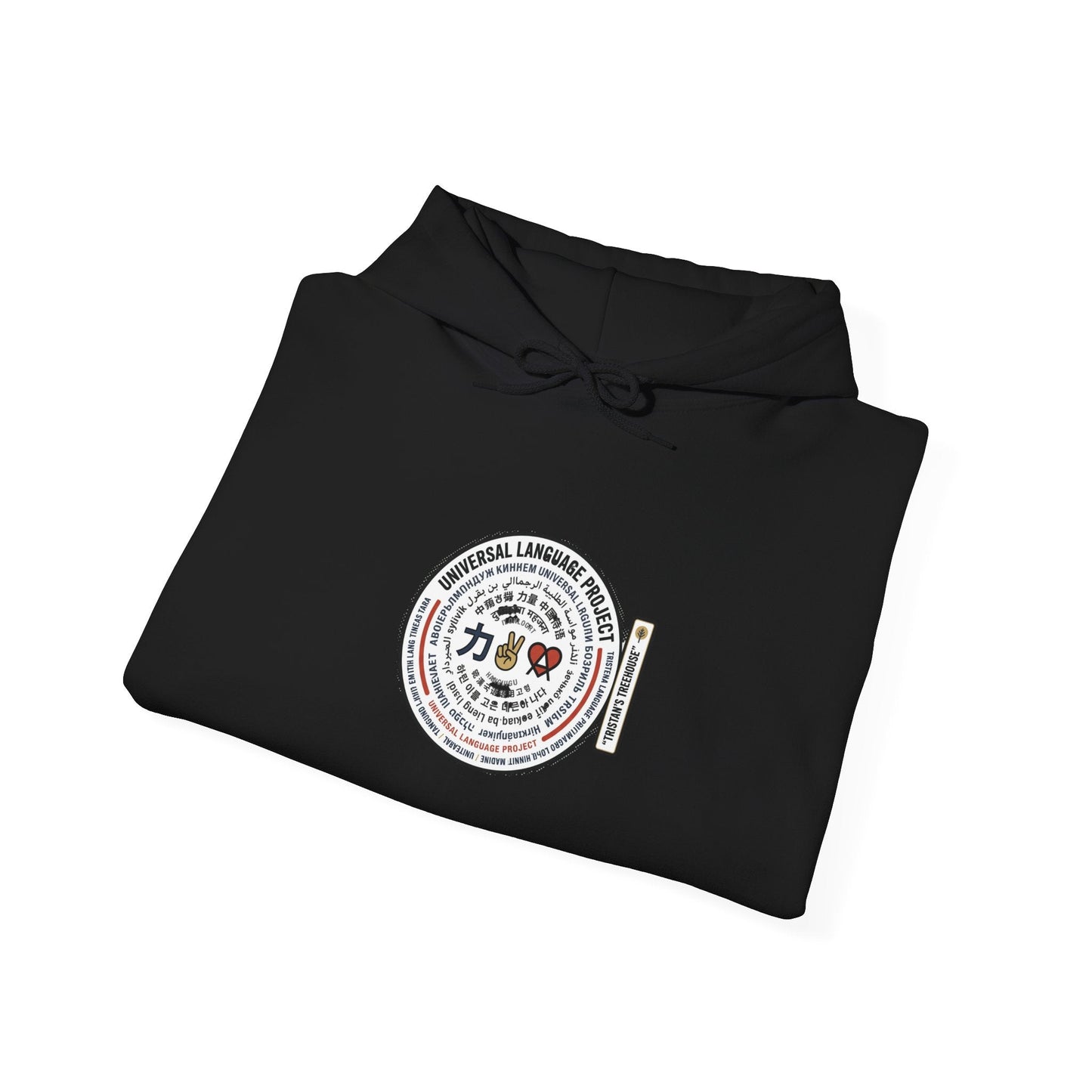 Universal Language Hoodie — Multi-Script "Love/Joy/Peace" Performance Hoodie