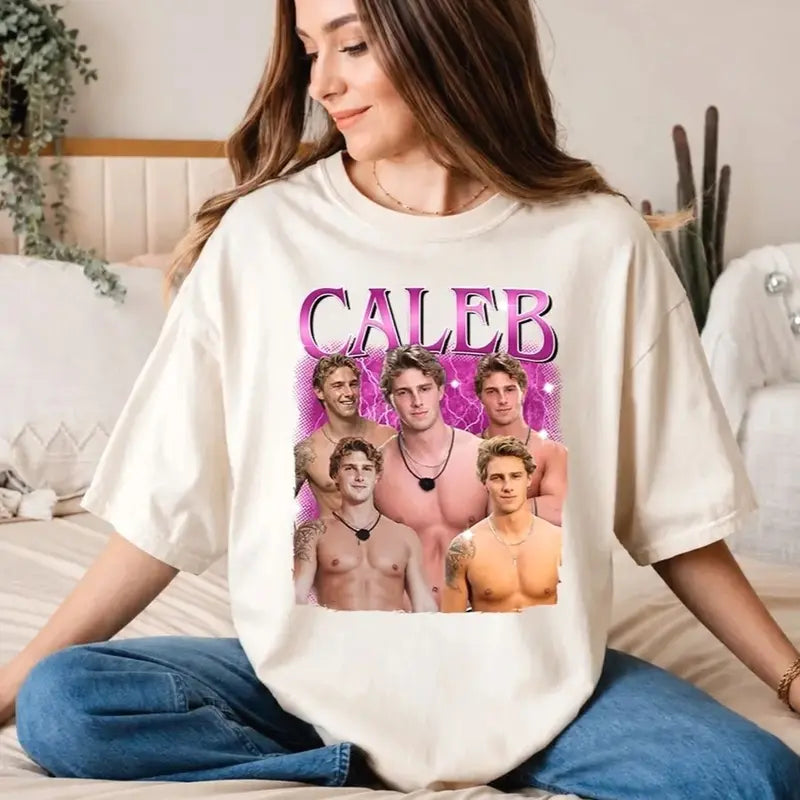 Caleb Fan Favorite Graphic Tee – Love Island Inspired Retro Vintage Unisex Fan T-Shirt