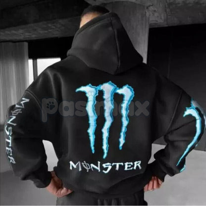 Monster Energy Claw Streetwear Hoodie – Oversized Graphic Pullover, Iconic Energy Drink Merch, Unisex