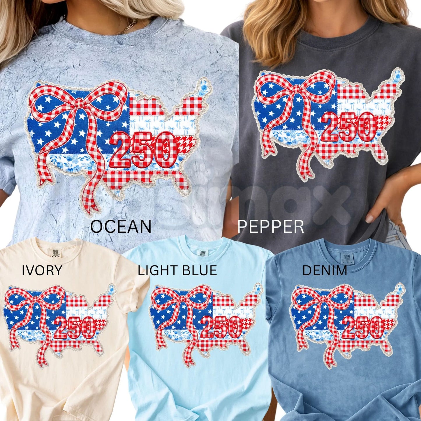 Comfort Colors® America 250 Years T-Shirt – Floral USA Stripe Graphic Tee, Retro July 4th Oversized Shirt, Semiquincentennial 1776–2026 Celebration Top