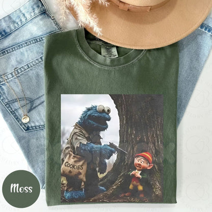 Comfort Colors® Give Me All Cookies Funny T-Shirt – Cookie Monster Meme Graphic Tee, Sarcastic Foodie Unisex Top & Gift