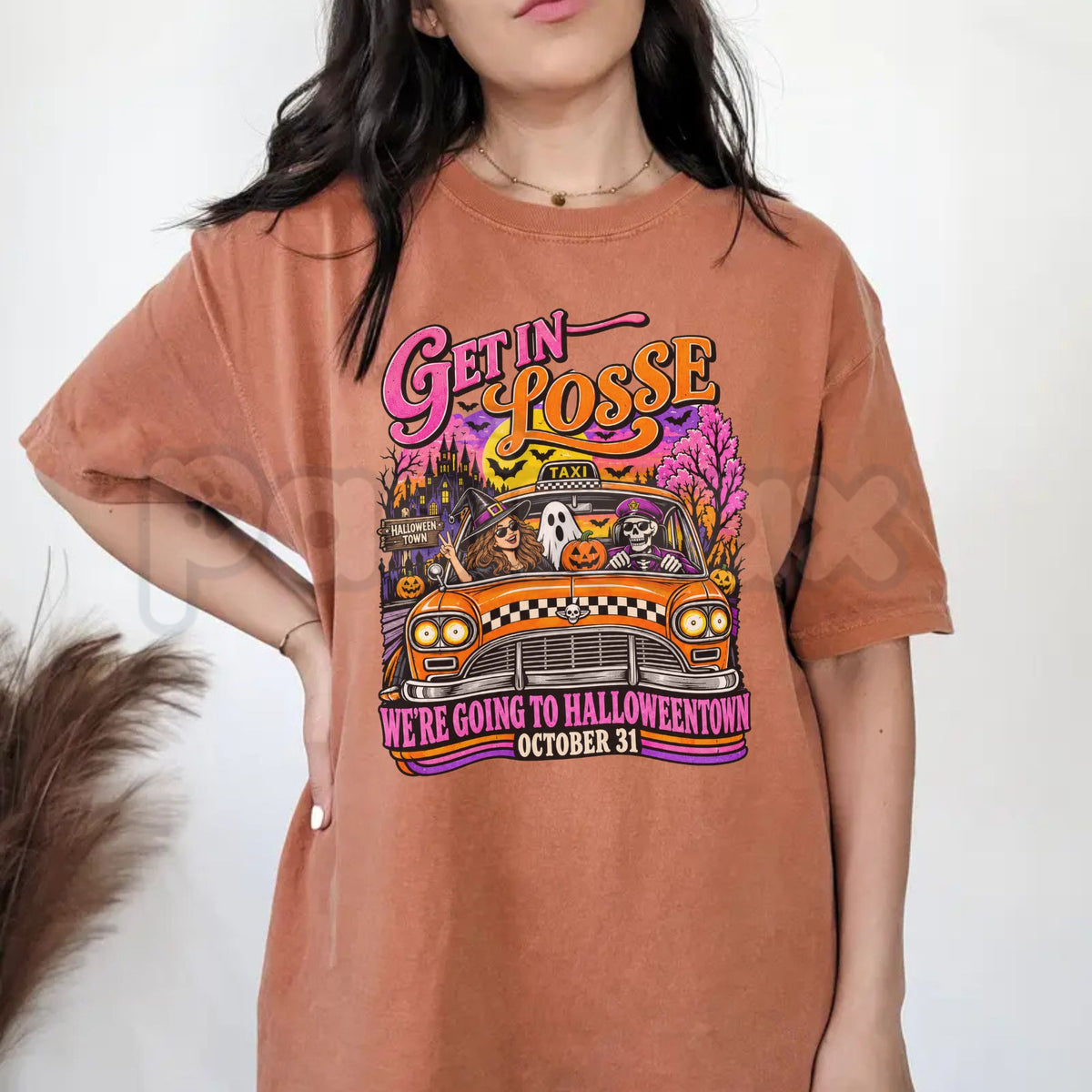 Comfort Colors® Going To Halloweentown Graphic T-Shirt – Retro Spooky Season Movie Tee, Vintage Autumn Unisex Top & Holiday Gift