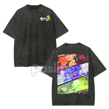 Splatoon 3 Cotton Unisex Round Neck Anime T-Shirt – Casual Graphic Tee