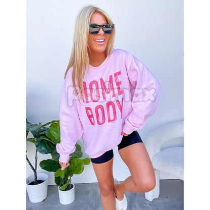 "Homebody" Graphic Pullover Unisex Crewneck Sweatshirt – Cozy Lounge & Introvert Wear