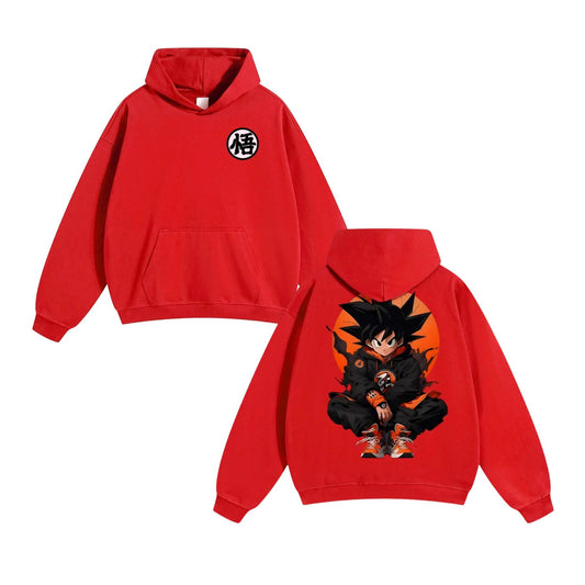 90s Retro Dragon Ball Z Hoodie – Unisex Anime Pullover, DBZ Streetwear, Nostalgic Gift for Him or Her-Pasimax