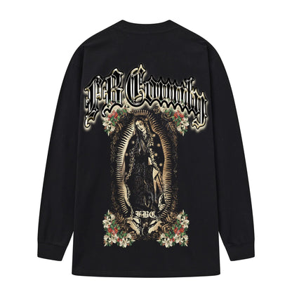 FB County Graphic Long Sleeve Tee – Authentic West Coast Streetwear, Premium Gildan 5400 Heavy Cotton Long Sleeve