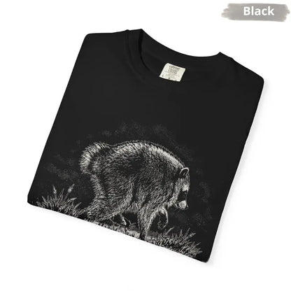 Comfort Colors® Jimothy Raccoon T-Shirt – Famous Seattle Raccoon Graphic Tee, Retro Trash Panda Unisex Top
