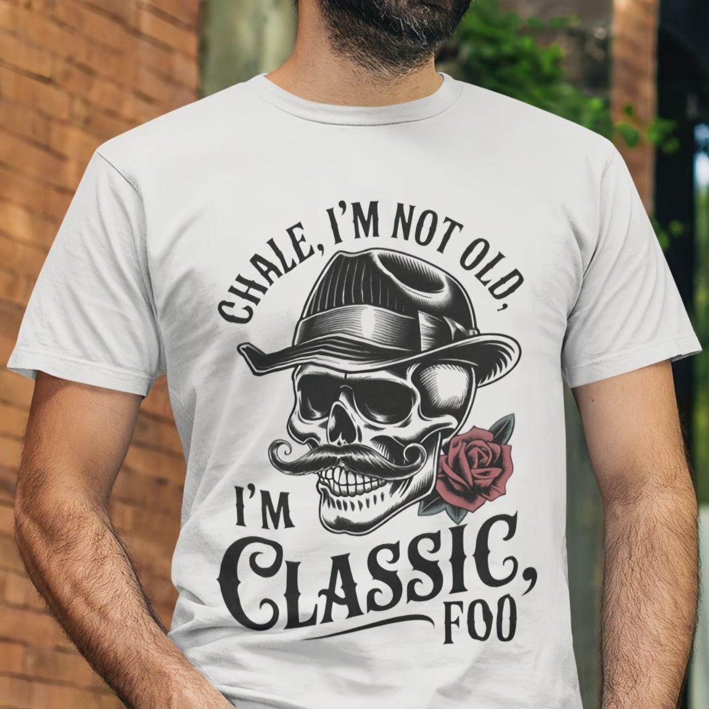 New 2025 Men's Printed T-Shirt - Black 100% Cotton Premium Tee, Durable Short-Sleeve Top