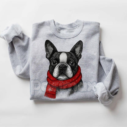 Santa Paws Christmas Dog Sweatshirt – Sport Grey Crewneck for Dog Lovers | Dog Mom Gift