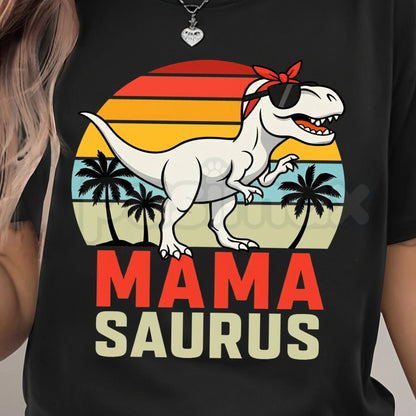Women’s "MAMA" Print T-Shirt – Fashion Casual Round Neck Graphic Tee, Premium 100% Cotton Minimalist Motherhood Top, Soft Lived-In Heavyweight Stylish Mama Shirt, Made in USA