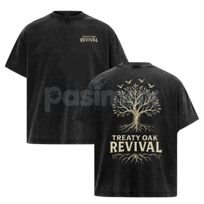Retro Treaty Oak Revival T-Shirt – Vintage Rock Band Graphic Tee, Rock Music Lover Shirt