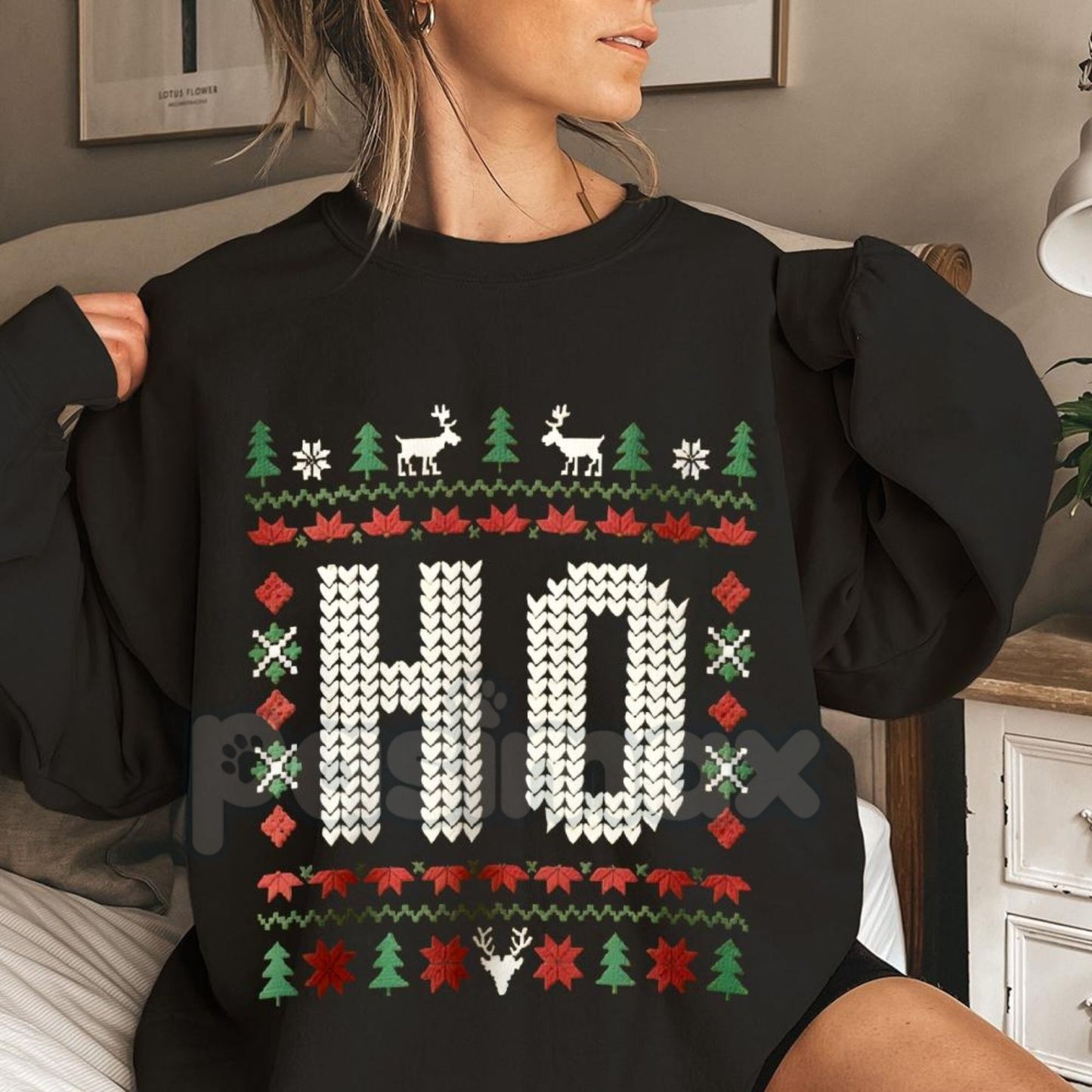 Santa's Favorite Ho Funny Christmas Sweatshirt | Explicit Adult Holiday Jumper | Sarcastic Naughty Xmas Crewneck | Mature Gift