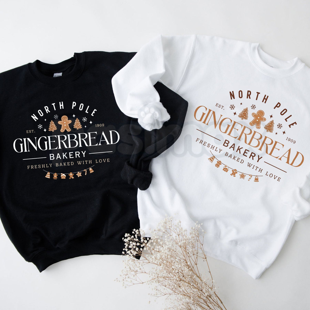 Gingerbread Bakery Christmas Sweatshirt | Aesthetic Holiday Cookie Crewneck