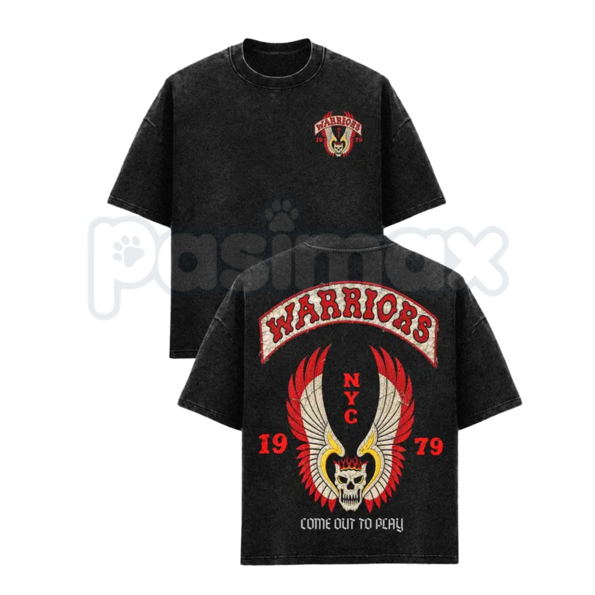 The Warriors 1979 Movie Vintage Washed Apparel – Retro Cult Film Graphic Tank Top, T-Shirt & Hoodie, Mineral Wash Lightweight Cotton Unisex Top