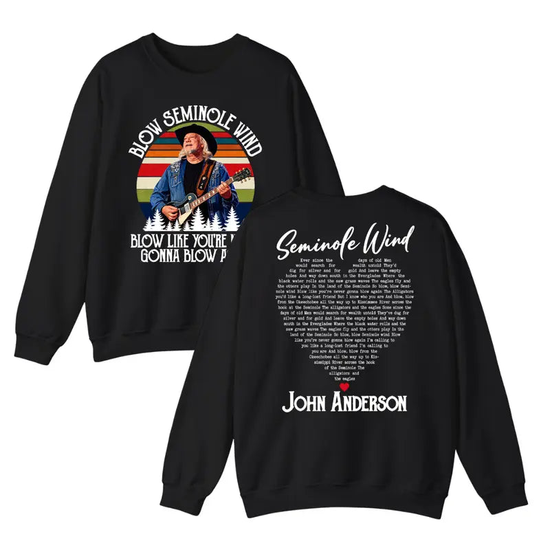 RIP John Anderson Seminole Wind Shirt – 1954-2026 Memorial Tribute Hoodie & Country Legend Sweatshirt