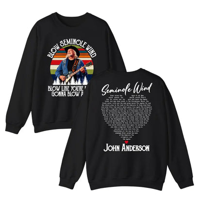 RIP John Anderson Seminole Wind Shirt – 1954-2026 Memorial Tribute Hoodie & Country Legend Sweatshirt