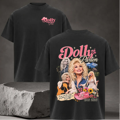 Vintage Dolly Parton Graphic Tee – 80s Country Music Queen Merch Unisex Cotton Tee