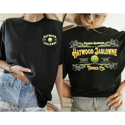 Funny "Haywood Jablowme Timber Co" T-Shirt - Premium Hardwood Tee, Humorous Lumber Lover Apparel