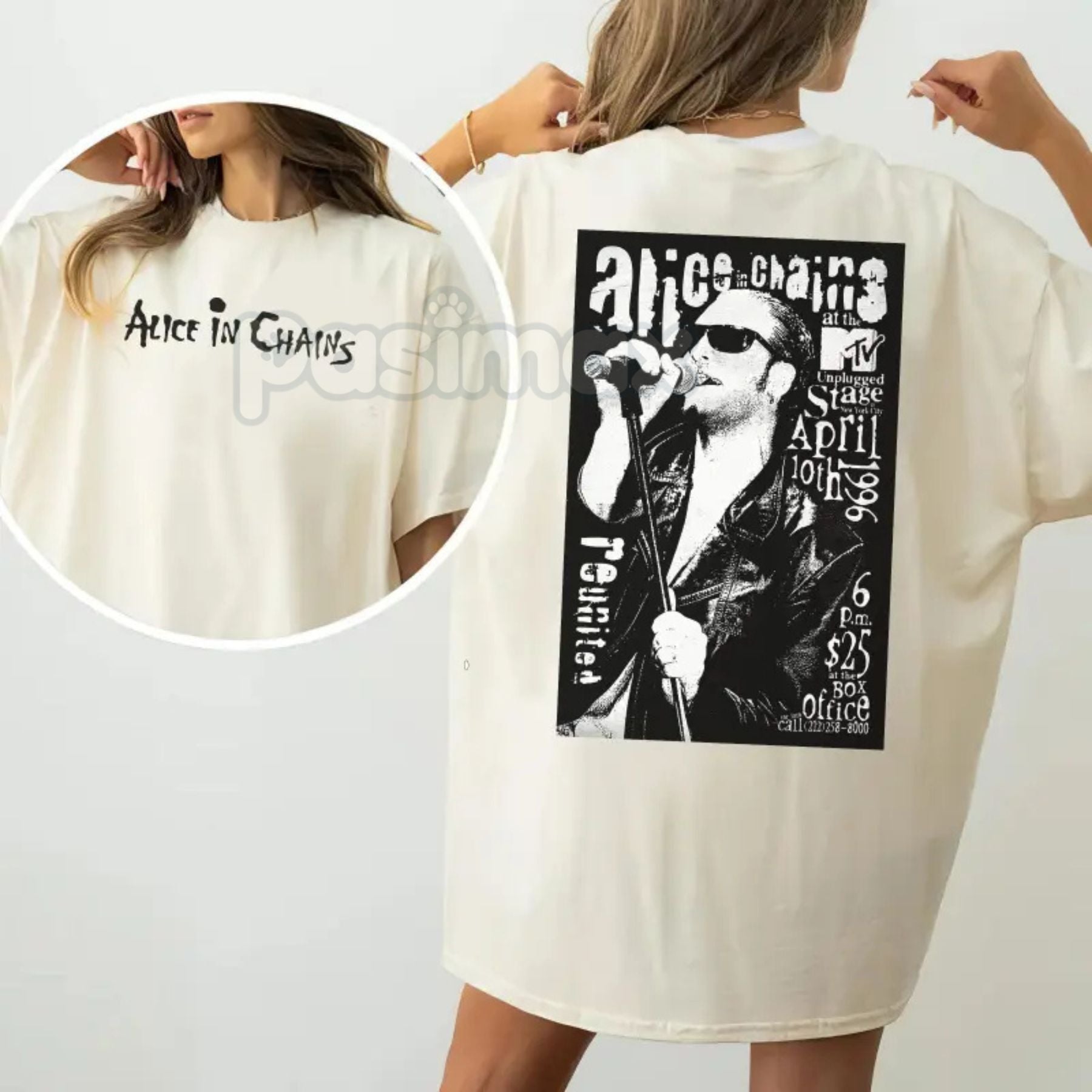 Alice in Chains Tee – Layne Staley Band Rock Music Grunge Graphic Shirt, Vintage Comfort Colors® Style-Pasimax