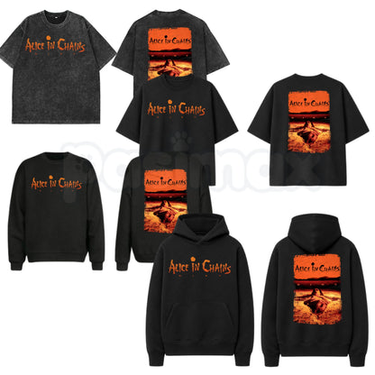 Alice in Chains Vintage Shirt – 90s Grunge Rock Band Hoodie & Retro Heavy Metal Sweatshirt-Pasimax